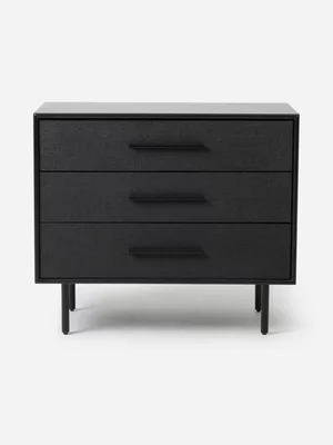 Shona Bedside Chest Linen Black