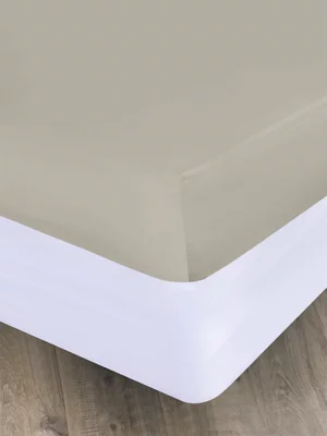 Volpes Egyptian Cotton 800TC Natural Fitted Sheet