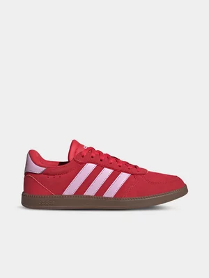 Women's adidas Breaknet Sleek Red/Gum Sneaker
