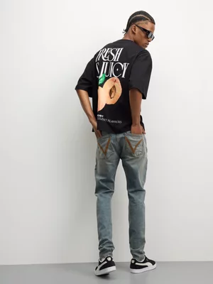 Redbat Men's Light Blue Carrot Jeans