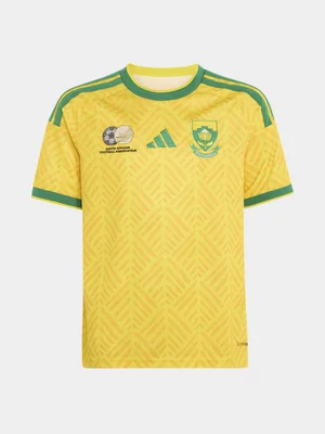 adidas Youth South Africa Bafana Home World Cup 26 Yellow/Green Stadium Jersey
