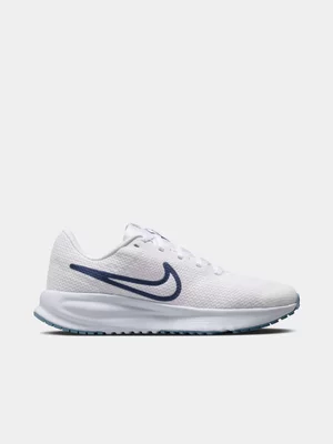 Nike Womens Run Defy White/Blue Running Shoes 