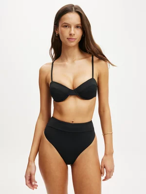 Women's Cotton On Black Thin Strap Balconette Bikini Top
