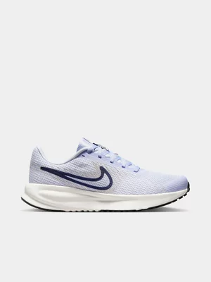 Nike Womens Run Defy Ghost/Navy Running Shoes