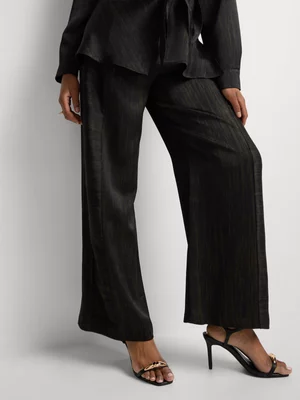 Luella Wide Leg Satin Pants