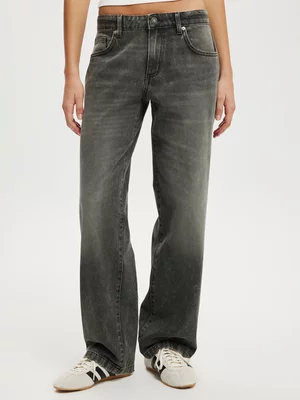 Women's Cotton On Black Low Rise Straight Jeans