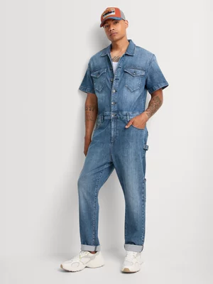 Relay Jeans Men's Utlity Denim Blue Overall