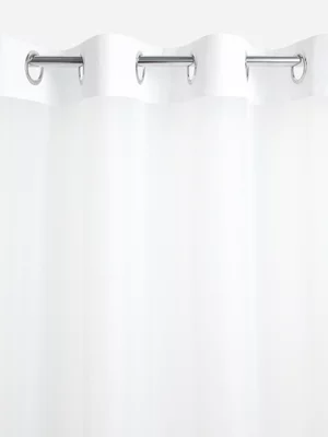 Jet Home Plain Voile White Curtain Eyelet 140x250cm