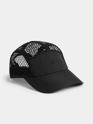 TS Breathable Mesh Black Run Cap 