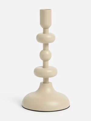 Jet Home Small Grey Modern Historic Candle Holder