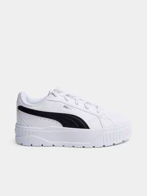 PU Kids Puma  Karmen II  White/Black Sneaker