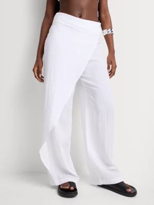 Wrap Wide Leg Pants