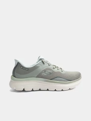 Women's Skechers Summits Plus Grey/Blue Sneaker