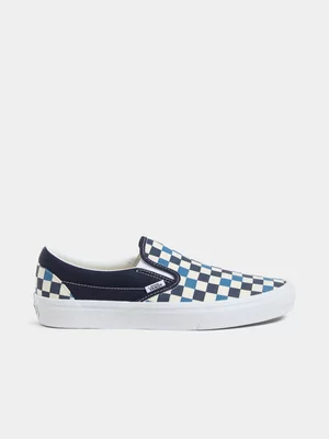 Vans Junior Slip On Navy Classic Checkerboard Sneaker