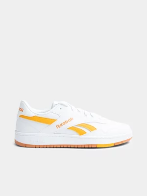 Mens Reebok BB1000 White Orange Sneaker