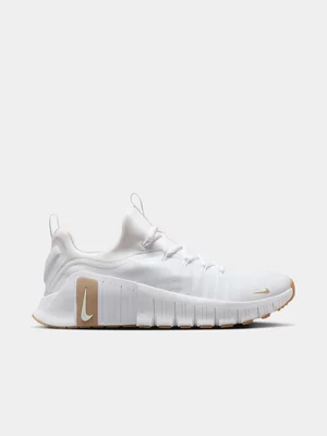 Nike Mens Free Metcon 6 White/Beige Training Shoes 