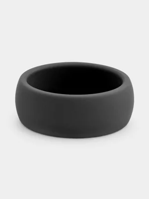 Black Silicone Classic Ring