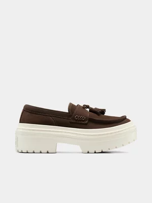 Converse Women's CTAS Lugged Heel Platform Fudged Loafer