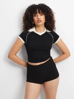 The FIX Women's Black & White Seamless Top 