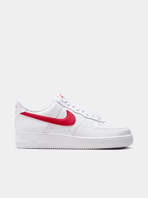 Nike Men's Air Force 1 White/Red Sneaker