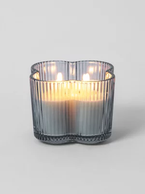 Petal Scented Glass Jar Candle Blue 12.3 x 8.5cm