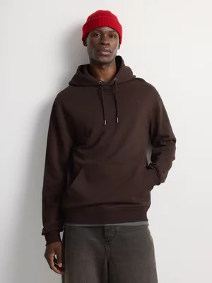 Relay Jeans Men's Basic Scattered Brown Hoodie
