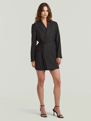 G-Star Women's Mahrel Dobby Black Blazer Dress