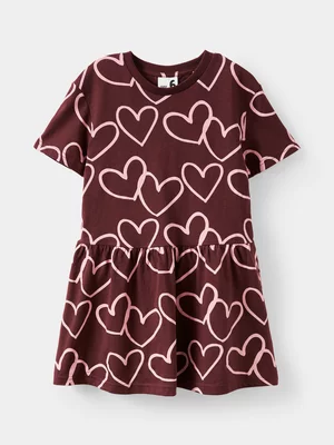 Cotton On Kids Girl Burgundy Willow Dress