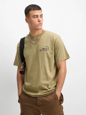 Mens Vans Sting Bay Leaf Green Tee