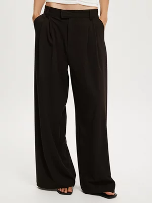 Women's Cotton On Dark Brown Izzy Pleated Suiting Pants