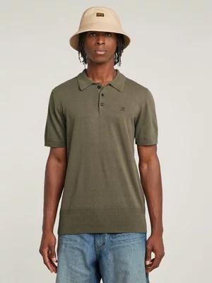 G-Star Men's Knitted Brown Polo