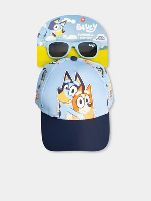 Bluey Blue Peak Cap & Sunnies