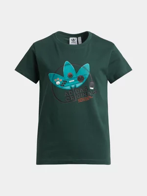 adidas Originals Unisex Game Console Local Graphic Takedown Green T-shirt
