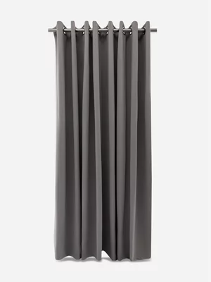 Volpes Blockout Charcoal Eyelet Unlined Curtain