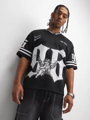 The FIX Men's Black Graphic Top