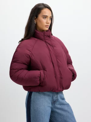 Jet Women’s Burgundy Minimal Puffer