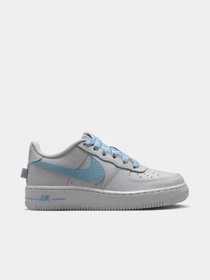Nike Junior Air Force 1 Low Grey/Work Blue Sneaker