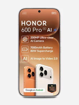 HONOR 600 Pro Golden White DS + 15GB (7.5 Day, 7.5 Night) Telkom