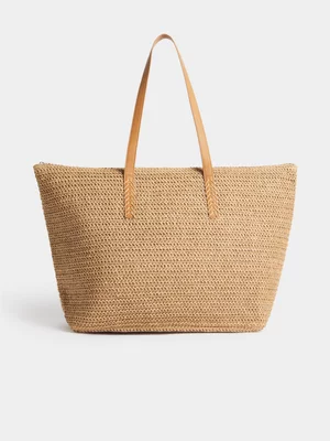 Jet Women's Natural Shopper Straw Bag