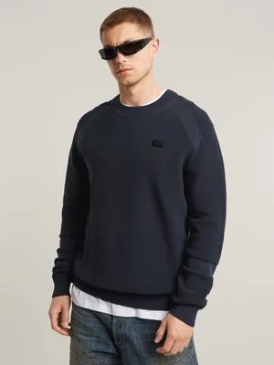 G-Star Men's Detailed Knitted Legion Blue Sweater