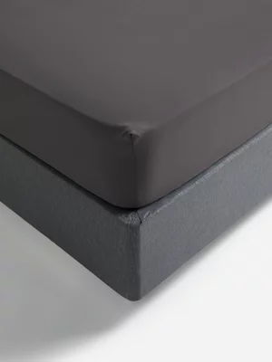 Jet Home Charcoal 85gsm Fitted Sheet