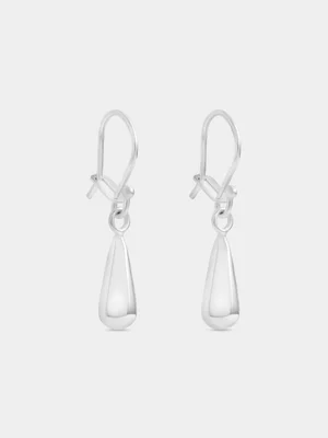 Sterling Silver Teardrop Drop Earrings
