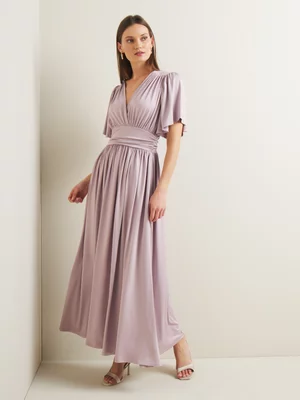 Women's Iconography Knit Wrap Maxi Dress