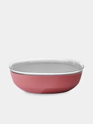 Mepal Silueta Serving Bowl with Lid 4000ml Vivid Mauve