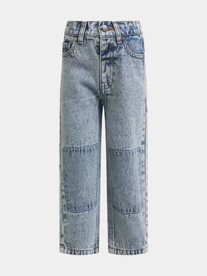 Exact Younger Boy's Mid Wash Straight Leg Jeans 