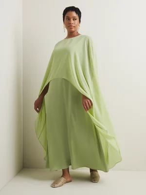 Women's Iconography Cape Maxi Dress