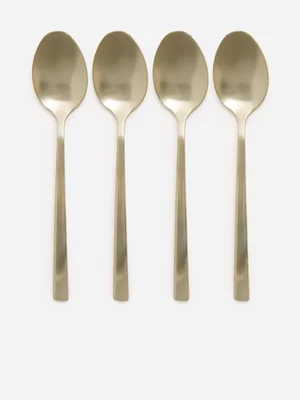 Excellent Houseware  Gold Tea Spoons Set Of 4Pcs