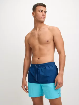 TS Mens Colourblock Navy/Aqua Volley Shorts
