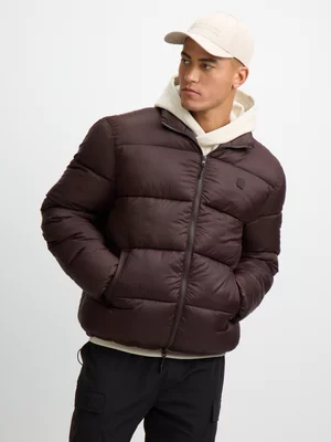 TS Mens Dynamic Funnel Brown Puffer Jacket