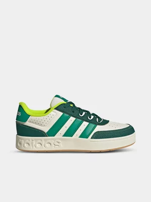 Junior adidas Breakbase White/Green Sneaker